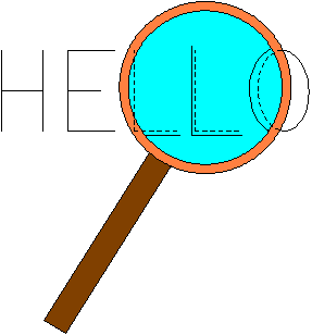 A magnifying glass.