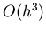 $O(h^3)$