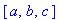 vector([a, b, c])