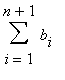 Sum(b[i],i = 1 .. n+1)