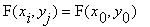 F(x[i],y[j]) = F(x[0],y[0])+F[x,x](x,y)*(x[i]-x[0])^2/2+F[x,y](x,y)*(x[i]-x[0])*(y[j]-y[0])+F[y,y](x,y)*(y[j]-y[0])^2/2