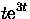 $\displaystyle t {\rm e}^{3t}$