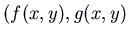 $(f(x,y), g(x,y)$